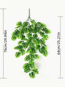 1 Peça Simulação de Plantas Verdes, Samambaias Artificiais, Trepadeira Suspensa, Decoração de Parede de Plantas Verdes, Adequado para Jardins Externos, Casamentos, Festivais, Paredes de Corredores e Decoração da Porta da Frente, Produtos de Decoração de Plantas de Algas Verdes Internos e Externos