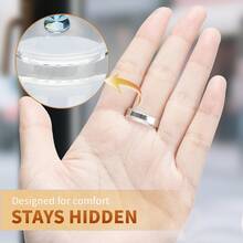 16pcs Adjustable Invisible Ring Sizer Set - Non-Slip Comfortable Fit, Multi-Purpose Loose Ring Sizer Pads, Portable Jewelry Sizer, Suitable For Oversized Accessories, All Finger Sizes
