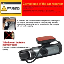 Dual Lens Dash Cam With Night Vision, Dual 1080P Front And Embedded Cameras, Wide Angle Car DVR, 3.16" IPS Screen, 24-Hour Motion Sensor Parking Mode, 32GB Memory Card Loop Recording