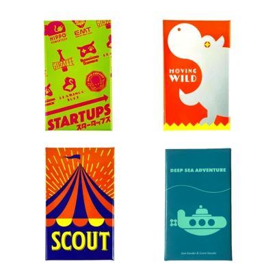 STARTUPS+MOVING WILD+SCOUT+DEEP SEA ADVENTURE|2-6 Players|20-40 Mins|4-In-1Social Interaction Board Games Set For Multiplayer Parties, Family Gatherings, Team Building, & Birthday Gifts