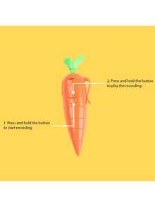 Carrot Shaped Ballpoint Pen With Voice Recorder, Learning Writing Tool, Office, School, Stationery, Back To School