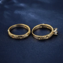 2pcs Luxury Women's Engagement Rings Set With Zirconia Stones, Suitable For Daily Wear, Wedding Anniversary, Valentine's Day, Birthday Gift