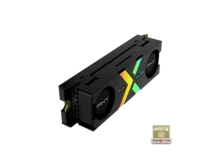 PNY CS3150 XLR8 Gaming Epic-X RGB 1TB PCIe Gen5 X4 NVMe M.2 SSD With RGB Dual Fan Heatsink - Microsoft DirectStorage Compatible – Up To 11500 MB/S Read – M280CS3150XHS-1TB-RB - Black - View 5