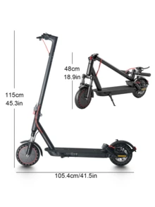 Mankeel Foldable E-Scooter With Dual Suspension And 8.5-Inch Solid Tires, Perfect For City Travel, Outdoor Cycling, And Couple Adventures. Features A 36V 7.8Ah Battery, Disc Brake, Up To 19MPH Top Speed, And 21 Miles Maximum Range. An Ideal Holiday Or Birthday Gift. - 350W36V7.8Ah - Xem 6