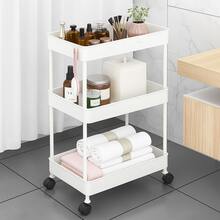 Carrito de Almacenamiento de 3 Niveles  Organizador Práctico y Versátil - Negro - Ver 4