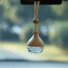 Hanging Car Air Freshener Diffuser Bottle - Empty Glass Essential Oil Bottle, Car Diffuser Pendant & Aromatherapy Decoration (Water Drop Shape) This Car Aromatherapy Set Includes A Hanging Car Air Freshener And A Leak-Proof Car Diffuser Bottle, Adding A Stylish Touch To Your Car Interior. The Empty Glass Bottle Is Perfect For Filling With Your Favorite Essential Oils (Such As Lavender, Lemon, Or Peppermint), Turning It Into A Personalized Car Air Freshener. It Can Eliminate Odors From Food, Smoke, Or Pets, And Fill The Car With A Long-Lasting Natural Fragrance. It Won't Block The View, And The Durable Glass Material Ensures Use And Shatter Resistance. This Water Drop-Shaped Aromatherapy Decoration Is Easy To Clean, Combining Functionality With Aesthetics, Making It An Excellent Gift For Friends And Family Who Own Cars.