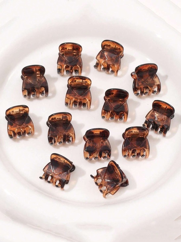 20/50 szt. Brązowe mini spinki do włosów, odpowiednie do ozdabiania damskich fryzur, takich jak koki, jesienne akcesoria do włosów, eleganckie spinki do włosów, zimowe spinki do włosów, modna spinka do włosów