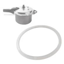Silicone Para Panela de Pressão Borracha Brinox Vedação Alux Marcolar Ramos Fortaleza Globo - Cinza - Visão 1