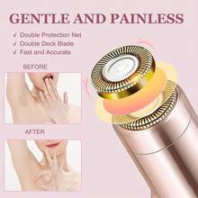 Women's Electric Facial Hair Remover, Painless Hair Removal Device For Lips, Body, Arms, Chin, Wireless, USB Rechargeable, Compact & Easy To Use, With LED Light, Women's Body Hair Trimmer - Multicolor - View 4