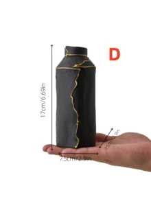 1 Peça Vaso Cerâmico no Estilo Wabi-Sabi para Flores Frescas, Adequado para Várias Cenas e Uso Decorativo, Pode Conter Água.