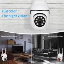 1pc HD HD 2.4G Smart Home Security Camera-Dual Antenna Signal Is Better .UBS Plug-In Battery Life Full-Color Night Vision, Rotation/Tilt/Zoom, Two-Way Audio, Pet Monitoring With Mobile Alarm-Wireless Indoor And Outdoor Security Camera