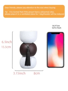 Un arzător de aromaterapie din rășină, proaspăt și elegant, în alb și negru. Poate fi folosit pentru decorarea și aromaterapia casei, la birou, în locuri de festival și yoga. Poate fi folosit și ca decorațiune în sufragerie, cadou pentru întoarcerea la școală, cadou de absolvire, suvenir, cadou de Ziua Îndrăgostiților și cadou pentru femei. Cadou de nuntă.