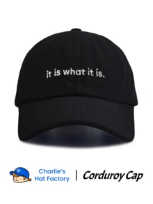 1顶“It Is What It Is”刺绣灯芯绒棒球帽，经典休闲复古风格，柔软吸汗带，尺寸可调节，轻便百搭，复古老爹帽，适合户外运动、日常穿着、聚会和度假，是送给家人和朋友的完美礼物。 - 燈芯絨 - 查看 14