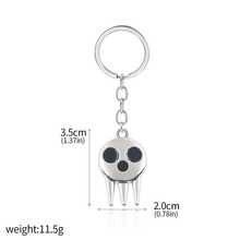 1 件噬魂者恶魔骷髅吊坠钥匙扣，动漫卡通金属钥匙圈，万圣节派对礼物 - 彩色 - 查看 12