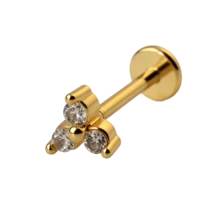 1PC 316 Stainless Steel Flower Snake Moon Star CZ Cartilage Earring Helix Tragus Studs Flatback Labret Nose Stud Piercing Daith Conch Earrings 18G