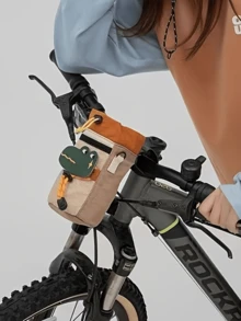 1 Stück süßer Krokodil & Pudel Fahrrad Lenkerkorb - Getränkehalter & Aufbewahrungstasche, geeignet für Radfahren, Camping und Outdoor-Abenteuer, kleine Größe hochwertige Fahrradtasche, Fahrrad Vorderrad Getränkehalter, kleine Fahrrad Aufbewahrungstasche