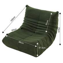 Sitzsack Sofa Bodensofa, Lesesessel Bequem Beanbag Bodenstuhl mit Rückenlehne, Lazy Sofa Bodensessel Sitzsack Erwachsene Sitzsack Sessel für Schlafzimmer Wohnzimmer
