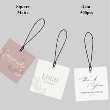 定制婚礼回礼标签，4-8厘米双面印刷方形个性化礼品标签，可印制logo或图片，彩色可打印标签，配麻绳，DIY纸质标签卡，适用于瓶子、服装、食品包装，派对、周年纪念、婚礼、商务礼品卡，定制吊牌，Poetcore，永恒之爱 - 方塊 - 查看 31