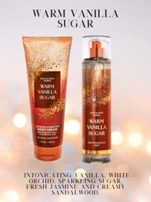 Bath & Body Works Bath And Body Works BBW New Fine Fragrance Body Mist And Body Cream Set - Warm Vanilla Sugar Set - View 3