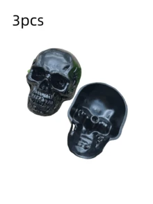 5/3/1pc Skull Pattern Decorative Buttons, Punk Metal Rivet Screws, Vintage Metal DIY Decor For Bag, Hat, Shoes, Jacket, Belt, Jeans, Screw Fastener Buttons, Sturdy And Non-Falling Off - Multicolor - View 9