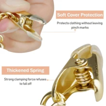 Perchas 10-30PCS Metal Ropa Interior Sujetador Rack Durable Moda Ropa Perchas gancho Lencería tienda Mostrar Percha con Clips - Rosa Oxidada - Ver 6