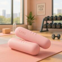 DEFIT ثقل مغطى بالسيليكون للرجال والنساء، معدات اللياقة البدنية المنزلية لتدريبات القوة والتمارين اليوغا والبيلاتس