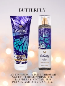 Bath & Body Works Bath And Body Works BBW New Fine Fragrance Body Mist And Body Cream Set - ⁠Butterfly Set - View 1