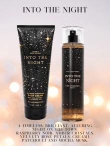 Bath & Body Works Bath And Body Works BBW New Fine Fragrance Body Mist And Body Cream Set - Vào Đêm - Xem 3