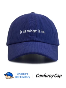 1 Pc It Is What It Is Embroidered Washed Baseball Cap , Classic Casual Stylish Vintage Soft Sweatband Adjustable Size Lightweight Versatile Vintage Dad Hat, Suitable For Outdoor Sports Daily Wear Party Vacation Perfect Gift For Families And Friends