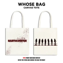 Kpop Idol BBMONSTER/MONSTIEZ/HELLOMONSTERS Idol Signature Bag RAMI,AHYEON,RORA,ASA,RUKA,CHIQUITA,PHARITA Fan Support Tote Bag,Handbag, Reusable Shopping Bags, Foldable Large Capacity Casual Grocery Bags,Tote Bag