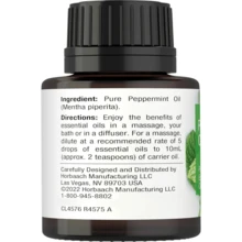 Horb?Ach Peppermint Essential Oil | 51 Fl Oz (15mL) | For Massage, Bath, Diffuser, Aroma Spray &Amp; More