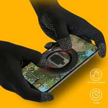 Luva Gamer Completa para jogos de celular - Preto - Visão 5