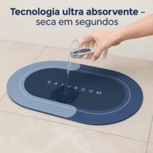 Tapete Mágico Antiderrapante Super Absorvente - Verde - Visão 4