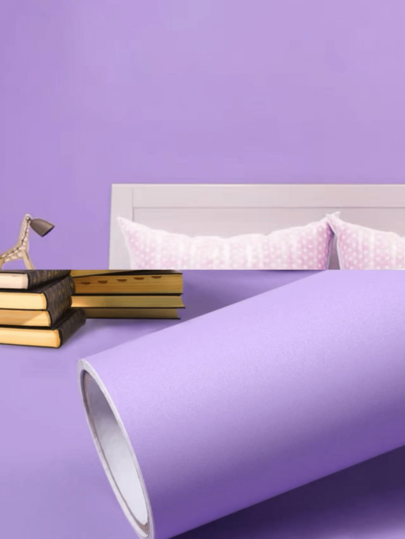 1 Roll Of Sanded Solid Color High-End Wallpaper, Large Area Self-Adhesive Wallpaper, Thick Waterproof And Moisture-Proof Home Use Bedroom Dormitory Wall Stickers.