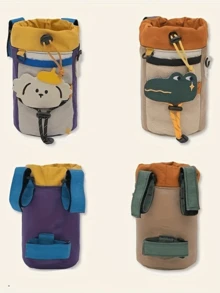 1 Stück süßer Krokodil & Pudel Fahrrad Lenkerkorb - Getränkehalter & Aufbewahrungstasche, geeignet für Radfahren, Camping und Outdoor-Abenteuer, kleine Größe hochwertige Fahrradtasche, Fahrrad Vorderrad Getränkehalter, kleine Fahrrad Aufbewahrungstasche