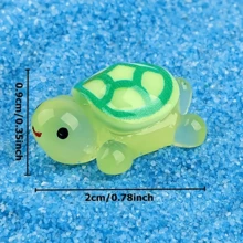 30 Turtles - Glow-In-The-Dark 3D Turtle Figurines (30 Pieces) - Great For DIY Crafts, Party Favors, And Decorations - Resin Material