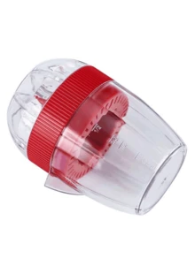 1 便携式多功能橙汁机 - 高效手动柠檬榨汁机，易挤压设计，易于榨汁，无需用电，适用于厨房、餐厅、家庭使用、户外、万圣节、圣诞节、感恩节物品，节省厨房空间 - 新鲜果汁爱好者必备的厨房工具，榨汁机，柠檬挤压，厨房配件