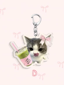 1个可爱抹茶蝴蝶结饮品/咖啡蝴蝶结饮品/萌萌仓鼠手捧咖啡钥匙扣。理想的日常包包配饰和节日礼物，ins风十足。可作日常包包挂饰、挂件、挂绳、钥匙扣，可爱少女风小物，也可作汽车钥匙扣。非常适合送给姐妹、女性朋友和家人，也是理想的圣诞礼物。抹茶和咖啡爱好者的完美礼物。送给母亲、父亲、毕业生和老师的礼物。 - 彩色 - 查看 18