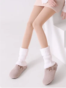 1 đôi quần tất nữ 200g/300g/100g mùa thu/đông, quần legging dày dặn giữ nhiệt, màu mơ, tất công sở gợi cảm, tất cách nhiệt dày dặn phù hợp với nhiệt độ -5-15°C - Màu be - Xem 6