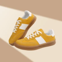 Women's Fashion Casual Sneakers, New Vintage Lightweight Slip-On Shoes For Spring/Autumn, Casual Lace-Up Commute/Party/Work Shoes