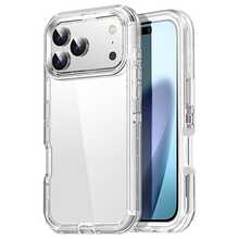 TELOPEN 专为 iPhone 系列手机壳设计的磁性手机壳，重型防震保护手机壳，防摔，三层透明保护套，兼容 iPhone 系列，适合家人、朋友、孩子、生日、春季、节日、男朋友、女朋友、情人节的礼物 - 無色 - 查看 22