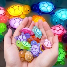 30 Turtles - Glow-In-The-Dark 3D Turtle Figurines (30 Pieces) - Great For DIY Crafts, Party Favors, And Decorations - Resin Material