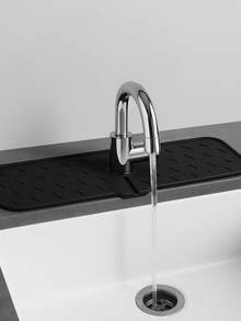 Practical Gray Sink Drain Mat Silicone Kitchen Soap Drainer Black Sink Mat - 矽膠墊 - 查看 6