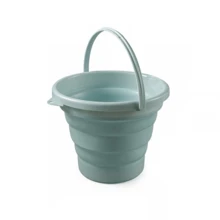 1 pieza Cubo de plástico plegable, Tina redonda plegable, Cubo de agua portátil para pesca, Cubo de agua de plástico portátil, Maceta de agua para exteriores que ahorra espacio, Organizador de maletero para todo tipo de vehículos