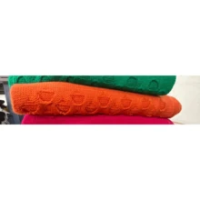 Women's Modal Scale Knit Set Versatile Top Tie And Short Skirt For Beach Summer Outing One Size Elastic. - Orange1 - View 3