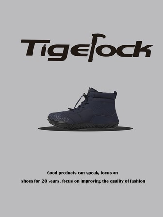TIGEROCK 皮革拼布撞色短靴 - 保暖，适合滑雪、户外、通勤 - 高品质，超值
