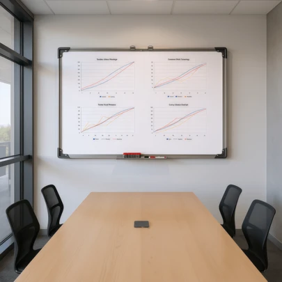 ホワイトボード 壁掛け マグネットシート マグネットボード 無地 両面使用 縦横兼用 取り付け簡単 60×90cm/45x60cm ペントレー マーカー付き 吊り具 掲示板 自宅 家庭 学校 オフィス用