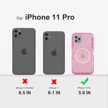 适用于 iPhone 16/15/14/13/12/11 系列透明手机壳，兼容 MagSafe，三层磁性充电盒，iPhone 16 Pro Max 重型防震防摔手机壳，适用于圣诞节、生日、新年礼物、冬季、送给家人、朋友、生日、女朋友、男朋友的礼物 - 粉色 - 查看 15