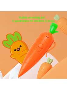 Carrot Shaped Ballpoint Pen With Voice Recorder, Learning Writing Tool, Office, School, Stationery, Back To School