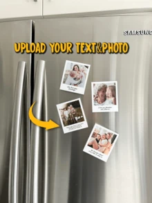 1pc Custom Fridge Magnet,Print Any Of Your Design Home Decoration Photo Refrigerator Magnets Office And Kitchen - Locker Magnets High-Quality Custom,Personalized,Unique Ideal Gifts For Him,Ideal Gifts For Her,Boyfriend,Dad,Girlfriend, Mom, Family, Friends, Tea Room, Home, Garden, Office, For Merry Christmas Anniversaries, For Valentine's Day, For Mother's Day, For Birthdays, For Father's Day, For Graduation - Multicolor - View 5